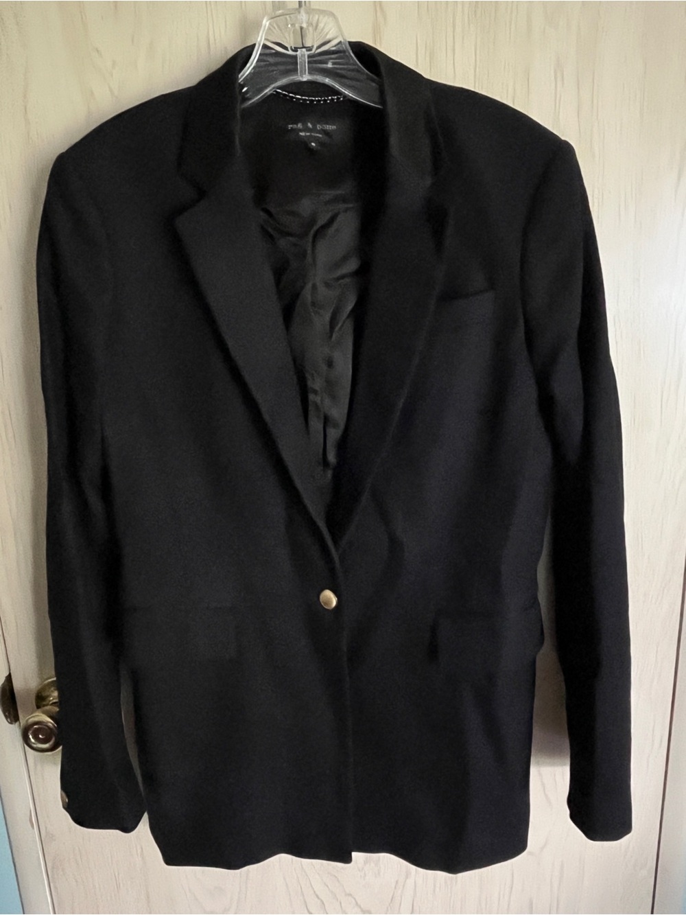 RAG AND BONE Women’s Wool Blend BLAZER Single Gold Button TAILORED SZ 8
